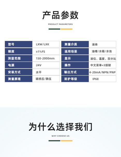 新品速递 | LXW液位温度传感器——助力工业智能监控3