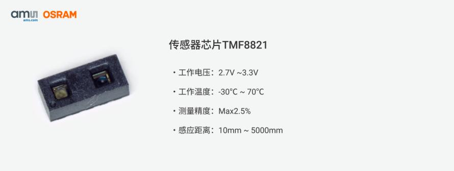 TMF8821多点TOF传感器模块方案7