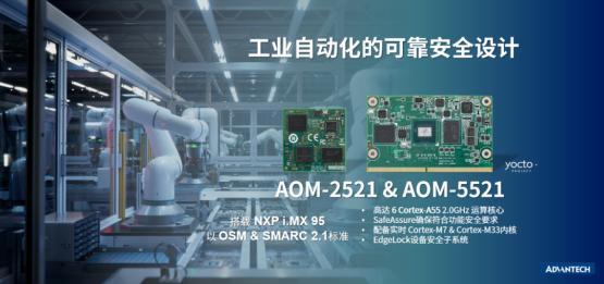 新一代紧凑型NXP i.MX 95核心模块 助力智能边缘应用