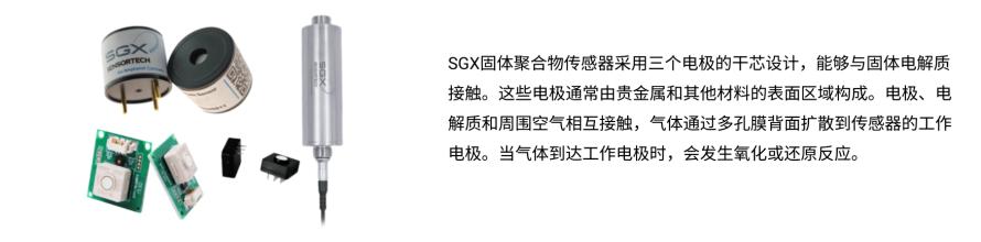 Amphenol SGX固体聚合物电解质气体传感器1