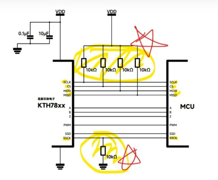SPI/SSI接口注意事项， 以KTH7816绝对角度传感器为例5