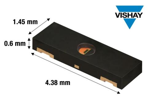 【新品介绍】业界首款符合 AEC-Q100 标准的矩形封装环境光传感器