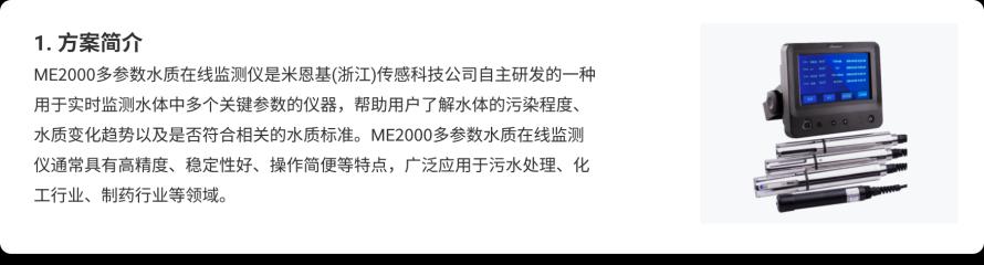 ME2000多参数水质在线监测仪方案1