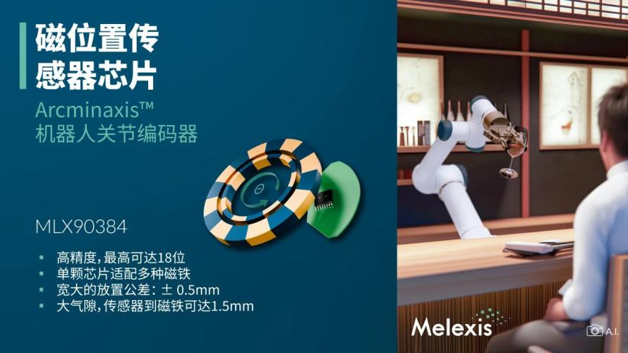 Melexis发布突破性Arcminaxis™位置感应技术及产品，专为机器人关节打造1