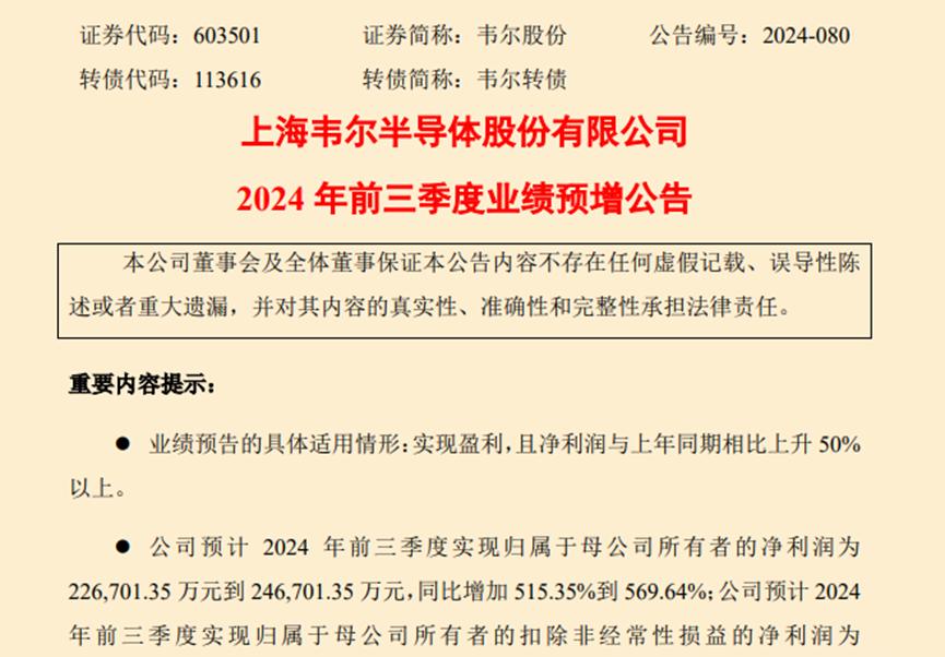 中国最大传感器企业，前三季度暴涨570%！1