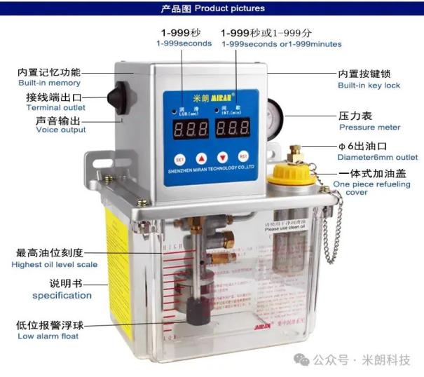 米朗科技全自动稀油润滑泵：注塑机等自动化设备的润滑利器4