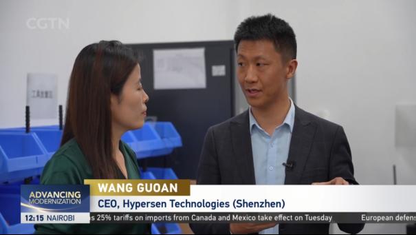 海伯森技术 | CGTN聚焦：深圳“机器人革命”背后的感知引擎3