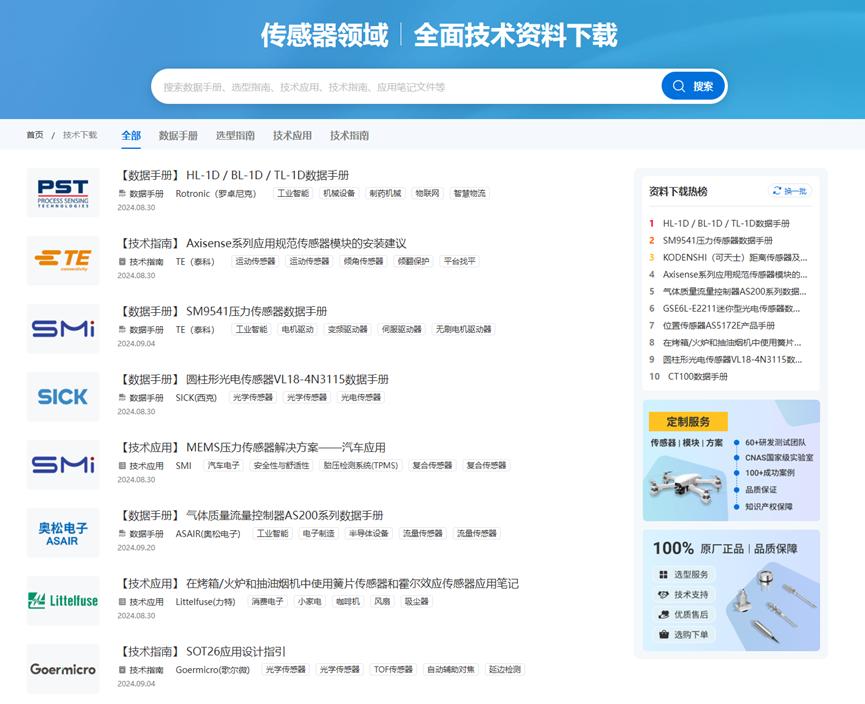 感算商城打造传感器技术资料新地标，为技术创新赋能2