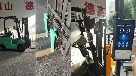 创新叉车称重系统：专利技术，简易安装，高精度测量。