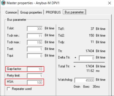 PROFIBUS DP网络中的HSA和GAP参数的含义和作用