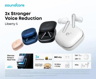 NDT Inside | soundcore Liberty 5 发布：降噪、音质、交互全面升级！