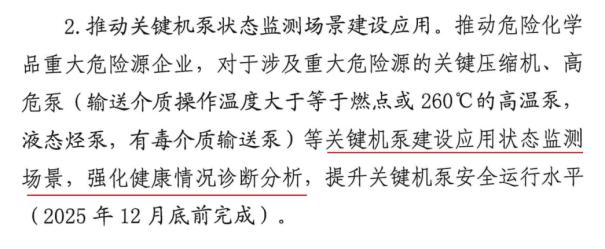化工企业必看！最新政策导向出台，捷杰传感深度解读关键机泵状态监测场景建设2
